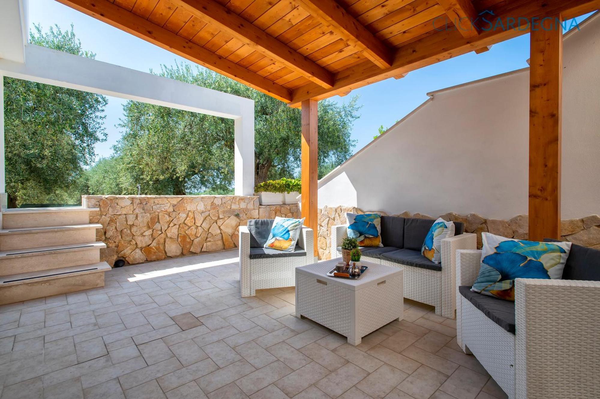 Casa Pollina In Villa Brionis Con Grande Veranda Alghero Exterior foto